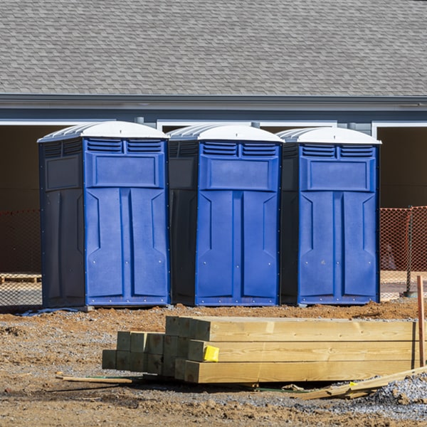 what is the expected delivery and pickup timeframe for the portable toilets in Ubly MI
